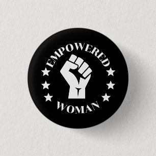 Empowered Woman 3 Cm Round Badge