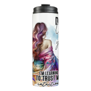 Empowered Woman Floral Inspirational Quotes (6) Thermal Tumbler