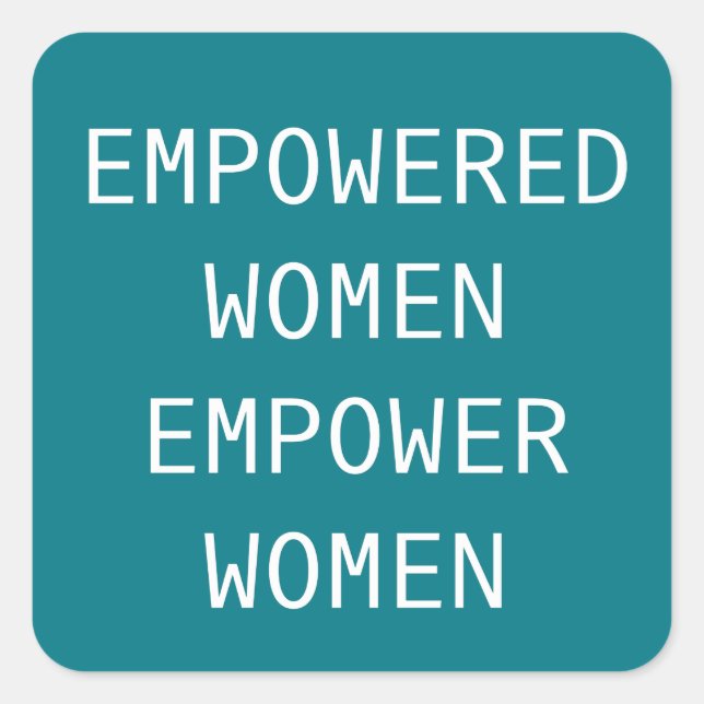 Empowered Women Empower Cool RBG Square Sticker (Front)