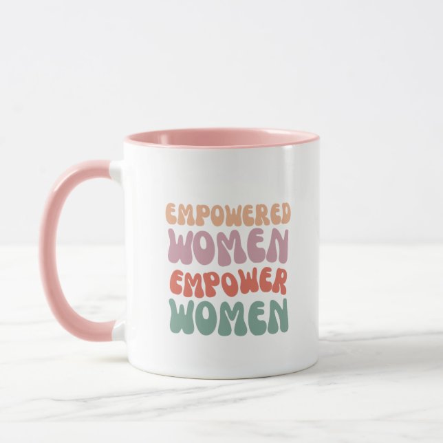 Empowered Women Empower Women – Colourful Feminist Mug (Left)