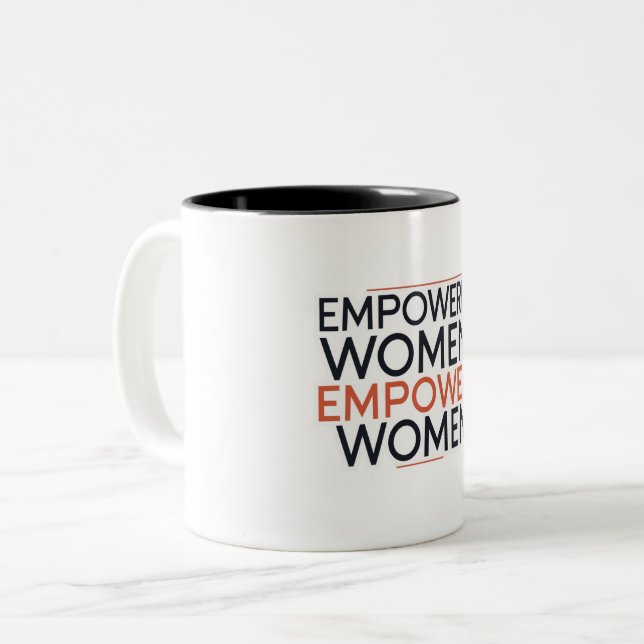 Empowered Women Empower Women Two-Tone Coffee Mug (Front Left)