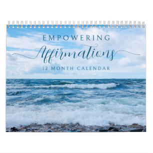 Empowering Affirmations Beach Photography Calendar