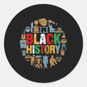 Empowering Black History Month Wear 2  Classic Round Sticker