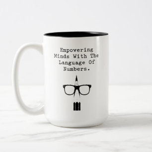 Empowering Minds with The Language of Numbers Two-Tone Coffee Mug