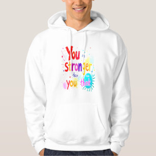 Empowering Quote Typography Art Hoodie