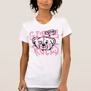 Empowering Women: GIRLS RULES Artwork T-Shirt