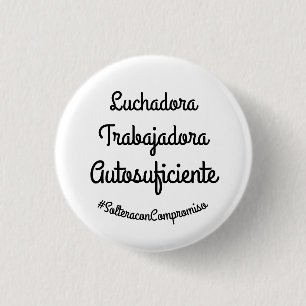empowerment 3 cm round badge