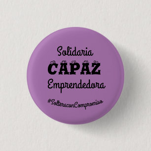 empowerment 3 cm round badge
