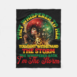 Empowerment African American Afro Women I Am The S Fleece Blanket