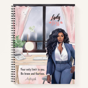 Empowerment Ambitious Businesswoman Notebook