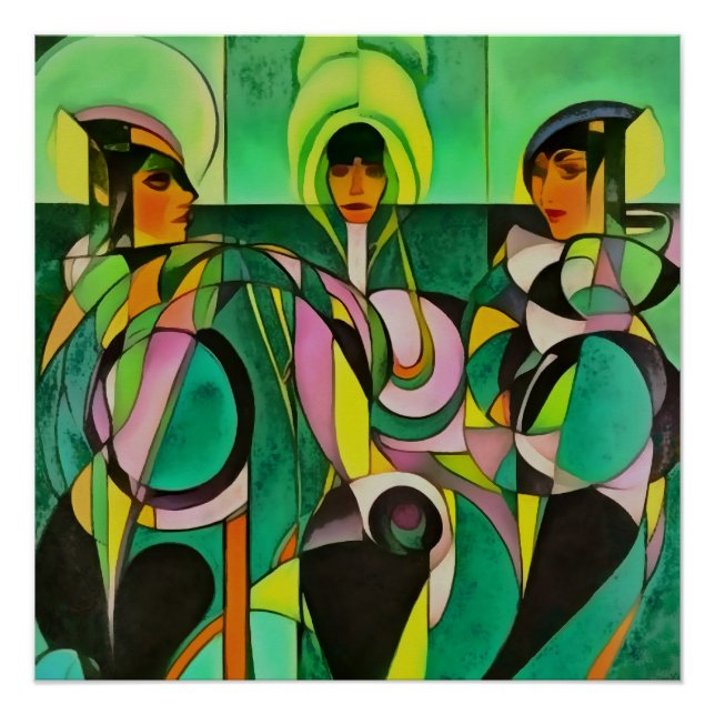 Empowerment Equals Equity Abstract Art Poster (Front)