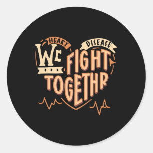 Empowerment In Action Heart Disease Awareness Classic Round Sticker