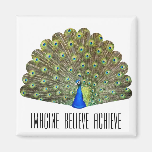 Empowerment Peacock Magnet (Front)