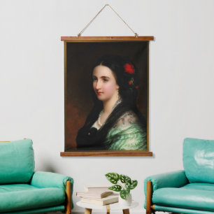 Empress Carlota of Mexico by Hermann Winterhalter Hanging Tapestry