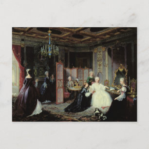 Empress Catherine the Great receiving a Postcard