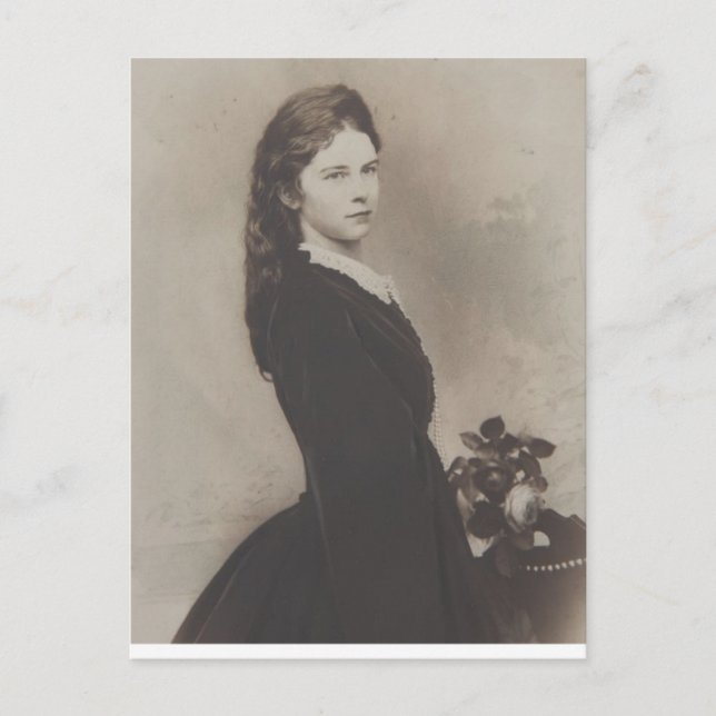 Empress Elisabeth Austria - Sissi as a young woman Postcard (Front)
