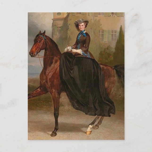 Empress Elisabeth Austria, Sissi, Sisi sidesaddle Postcard (Front)