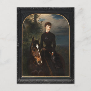 Empress Elisabeth of Austria riding horse #022SS Postcard
