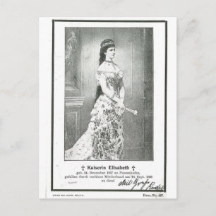 Empress Elisabeth - Sissi assassination card #023H