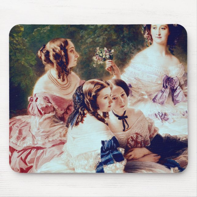 Empress Eugenie  and her Ladies in Waiting Mouse Pad (Front)