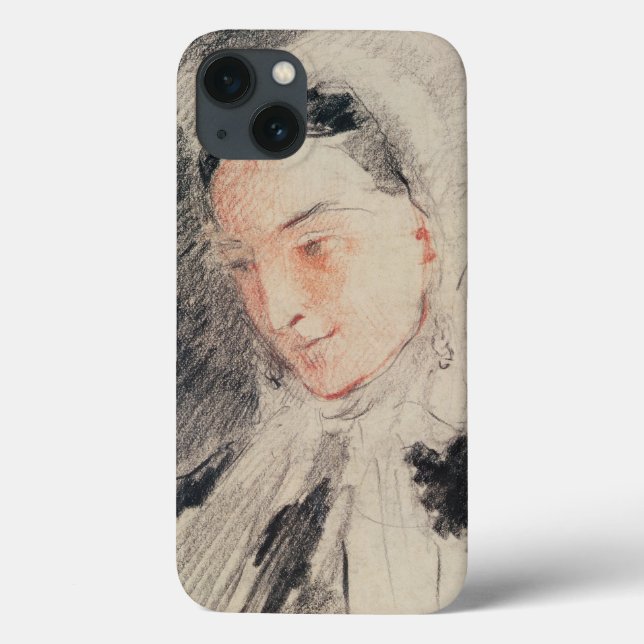 Empress Eugénie (black & red chalk) Case-Mate iPhone Case (Back)
