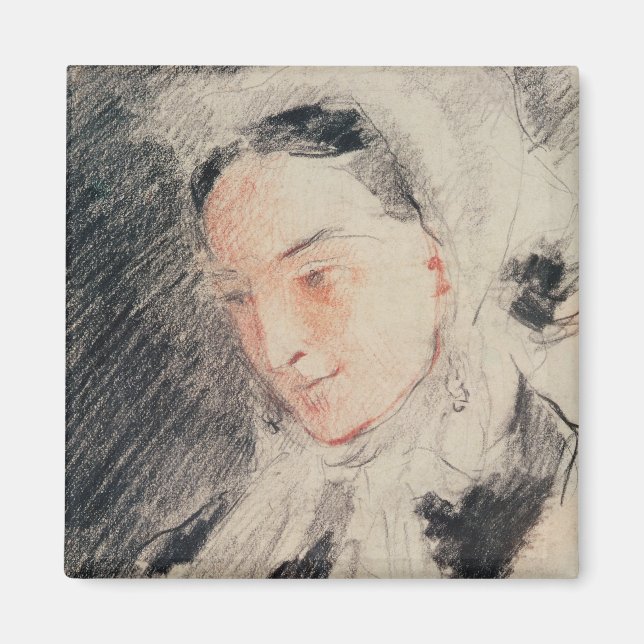 Empress Eugénie (black & red chalk) Magnet (Front)