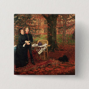 Empress Eugenie & Eugene-Louis Napoleon 15 Cm Square Badge