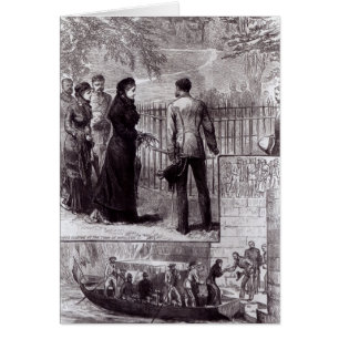 Empress Eugenie visiting the tomb of Napoleon I