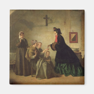 Empress Eugenie  Visiting the Unfortunate, 1864 Magnet
