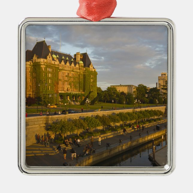 Empress Hotel and Inner Harbour waterfront, Metal Tree Decoration (Front)