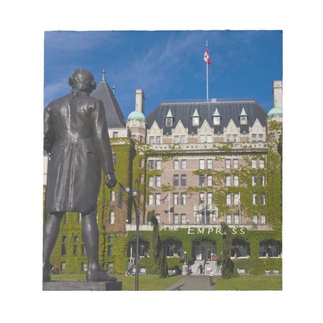 Empress Hotel and statue of Captain James Cook, Notepad (Front)
