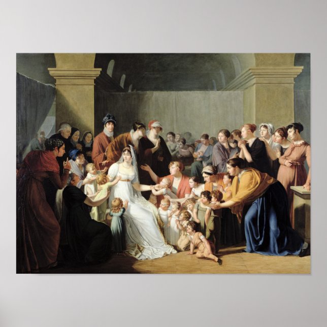 Empress Josephine  Among the Children, 1806 Poster (Front)