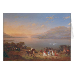 Empress Josephine arriving to visit Napoleon