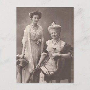 EMPRESS of Germany & daughter #042D Postcard