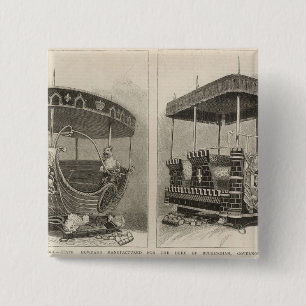 Empress of India 15 Cm Square Badge