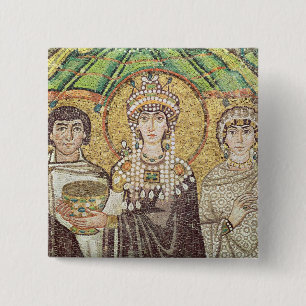 Empress Theodora 15 Cm Square Badge