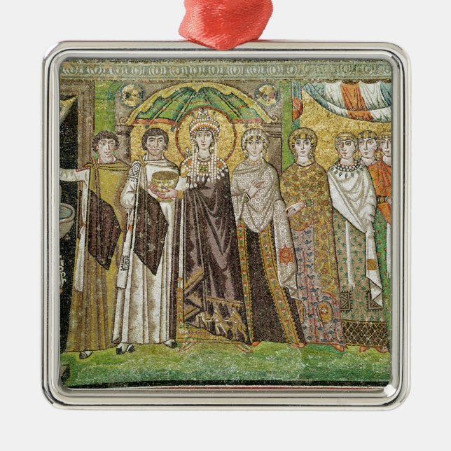 Empress Theodora Metal Tree Decoration (Front)