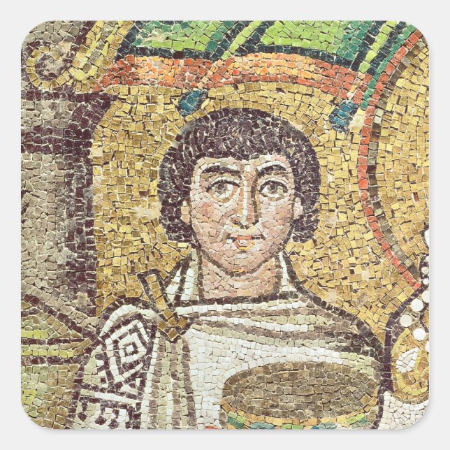 Empress Theodora Square Sticker (Front)