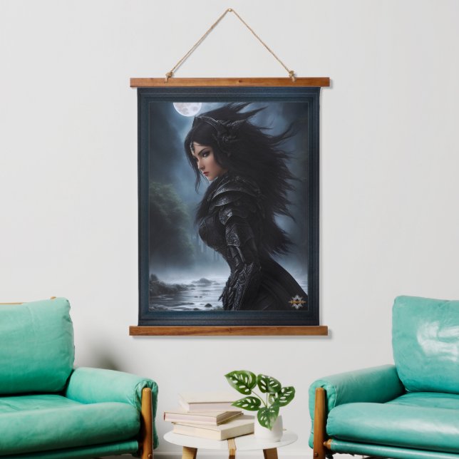 Empress Vampire Hunter AI Concept Art by Xzendor7 Hanging Tapestry (Living Room)