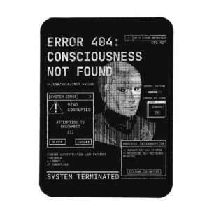 Emptied - Techno-Brutalist Streetwear Desgin Magnet