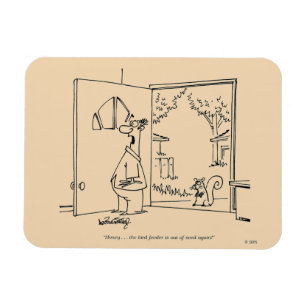 Empty Bird Feeder 2 Magnet