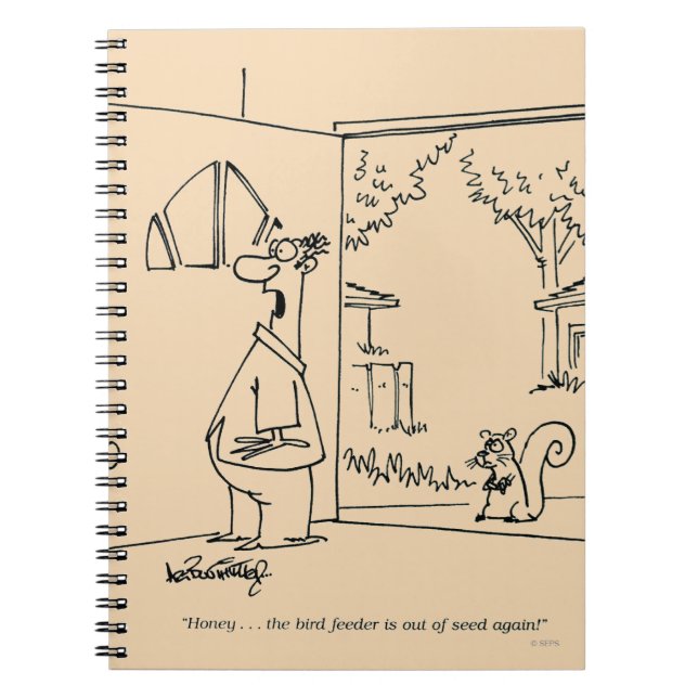 Empty Bird Feeder Notebook (Front)