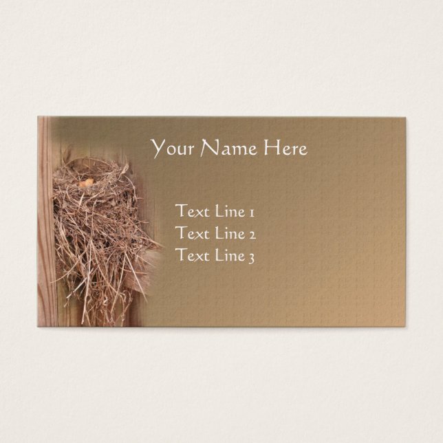 Empty Bird Nest On Fence Nature (Front)