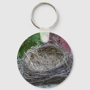 Empty Bird's Nest Key Ring