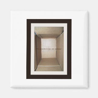 empty cardboard box magnet