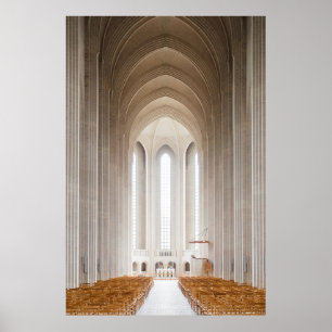 EMPTY CATHEDRAL INTERIOR POSTER