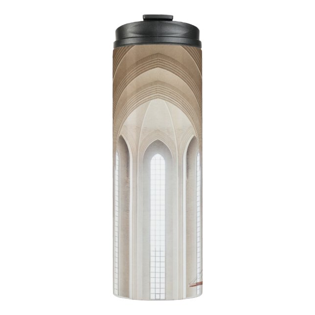 EMPTY CATHEDRAL INTERIOR THERMAL TUMBLER (Front)