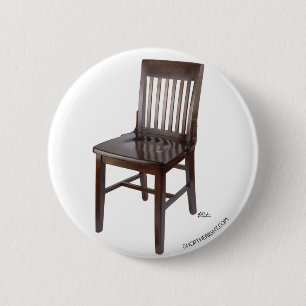 Empty Chair 6 Cm Round Badge