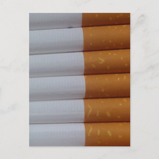 Empty cigarettes grouped together postcard (Front)