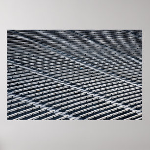 Empty college football stadium seats poster